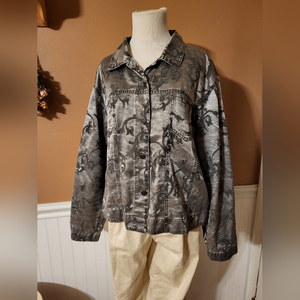 Chico's Silver Light Jacket